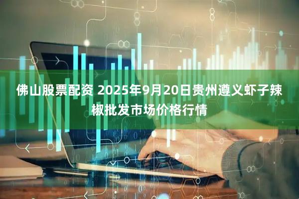佛山股票配资 2025年9月20日贵州遵义虾子辣椒批发市场价格行情